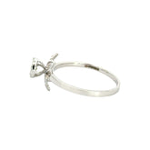 18k White Gold and Diamond Fancy Ring in size 6.5 and total gold weight of 2.07g